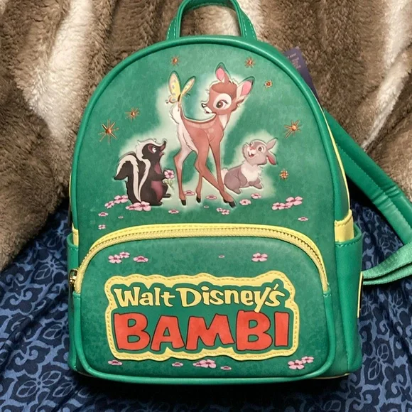 Loungefly | Bags | Loungefly Disney Green And Yellow Bambi  display picture 2